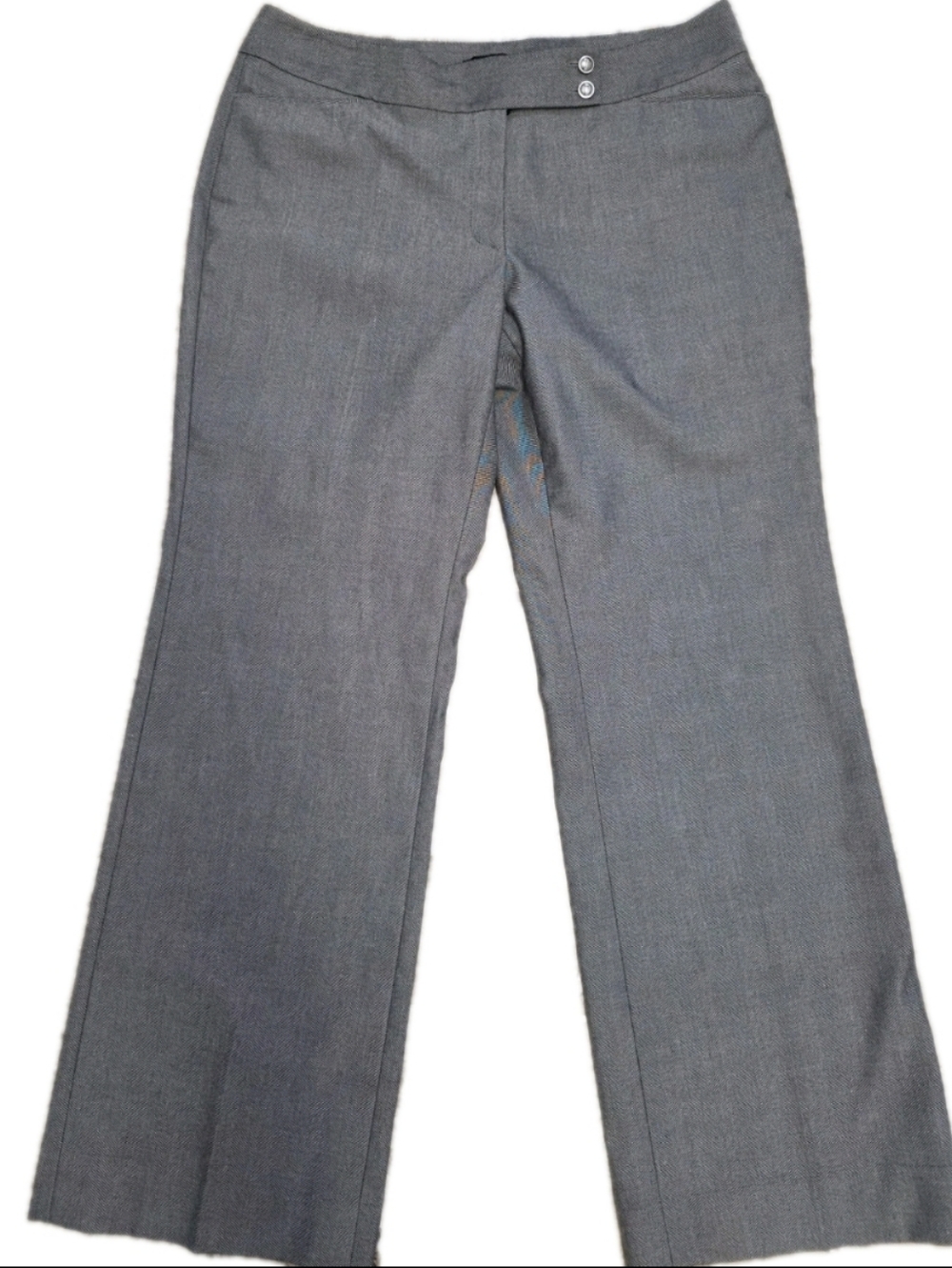 White House Black Market Womens Legacy Modern Boot Dress Pants Black White Tweed